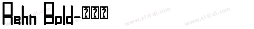 Rehn Bold字体转换